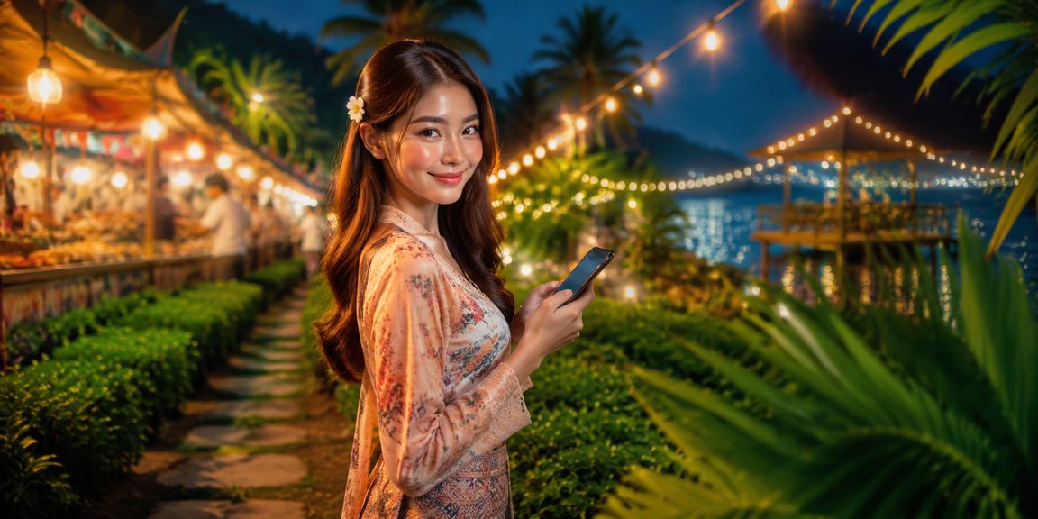 Pengguna Langkawi mengakses platform loteri mudah alih 265 dari telefon pintar